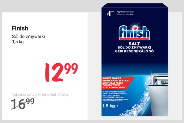 Sól do zmywarki Finish promocja w Rossmann