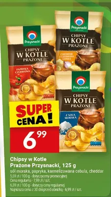 Chipsy w Kotle Prażone Przysnacki karmelizowana cebula promocja w Twój Market