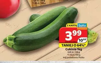 Cukinia promocja w Delfin