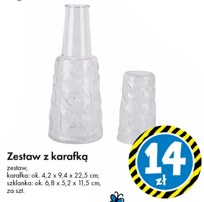 Zestaw z karafką promocja w Tedi