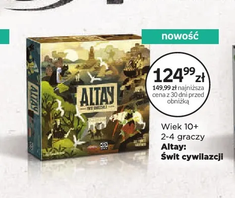 Gra planszowa Altay Świt cywilizacji Galakta promocja w Empik
