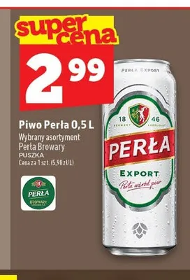 Piwo Perła Export promocja w TOPAZ