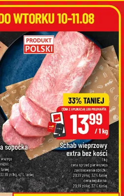 Schab wieprzowy extra bez kości promocja w POLOmarket