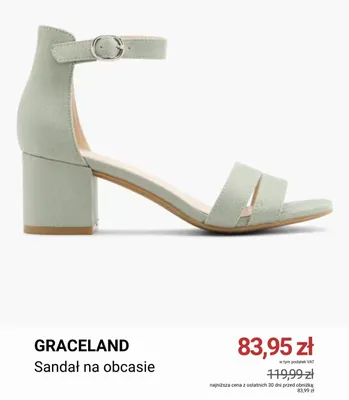 Sandał na obcasie Graceland promocja w Deichmann