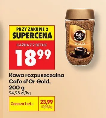 Kawa rozpuszczalna Cafe D'Or Gold promocja w Biedronka