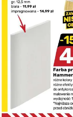 Płyta gipsowo-kartonowa G-K Mini biała promocja w Bricomarche