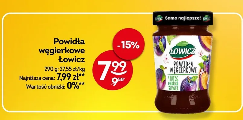 Powidła węgierkowe promocja w Żabka