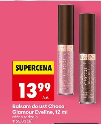 Balsam do ust Choco Glamour Eveline różne rodzaje promocja w Biedronka