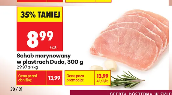 Schab marynowany w plastrach Duda promocja w Biedronka