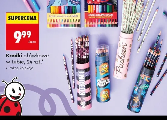 Kredki ołówkowe w tubie Bambino Pusheen promocja w Biedronka