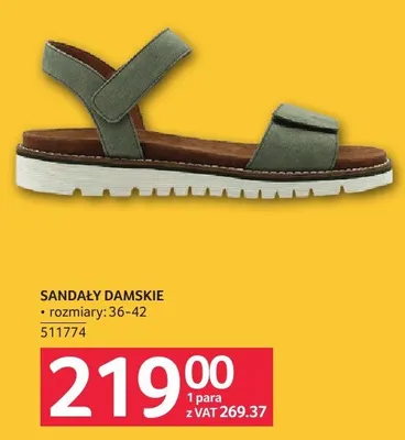 Sandały damskie promocja w Selgros