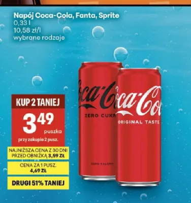Napój Coca-Cola promocja w Delikatesy Centrum