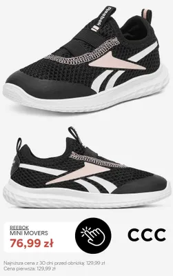 Buty dziecięce Reebok Mini Movers promocja w CCC