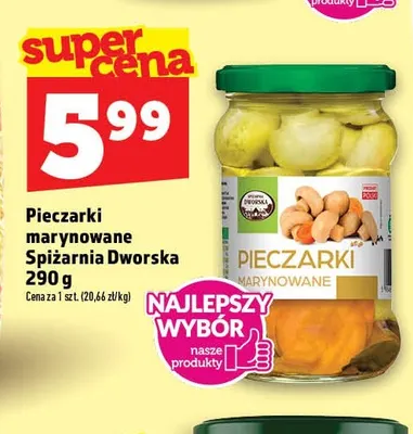 Pieczarki marynowane Spiżarnia Dworska promocja w TOPAZ