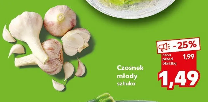 Czosnek młody sztuka promocja w Kaufland
