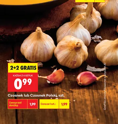 Czosnek promocja w Biedronka