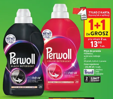 Płyn do prania Perwoll Renew Color promocja w Intermarche