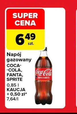 Napój gazowany Coca-Cola promocja w Carrefour