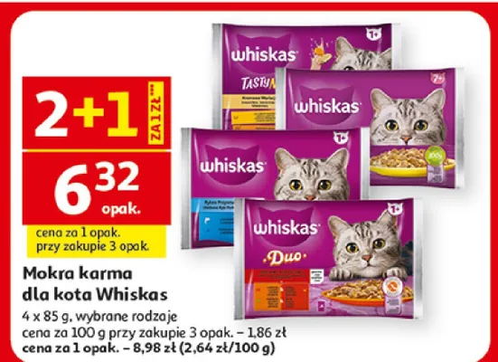 Mokra karma dla kota Whiskas promocja w Auchan