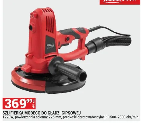 Szlifierka Modeco do gładzi gipsowej 1220W promocja w Merkury Market