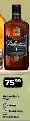 Whisky Ballantine's 7 YO Blended Scotch Whisky American Barrel promocja w Netto