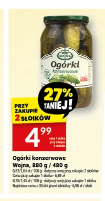 Ogórki konserwowe Wojna promocja w Twój Market