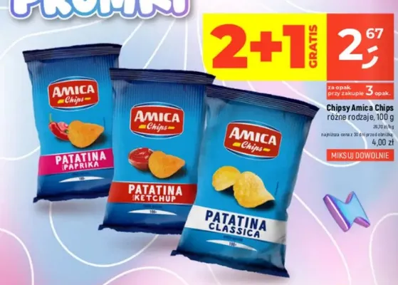 Chipsy Amica Chips Patatina Classica promocja w Dealz