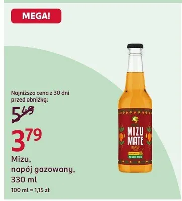 Napój gazowany Mizu Mate promocja w Rossmann
