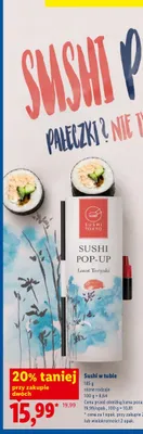 Sushi w tubie Sushi Tokyo Łosoś Teriyaki promocja w Lidl