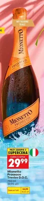 Wino musujące wytrawne Mionetto Prosecco Treviso D.O.C. promocja w Biedronka