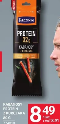Kabanosy protein z kurczaka Tarczyński promocja w Selgros