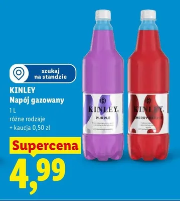 Napój gazowany Kinley Cherry promocja w Lidl
