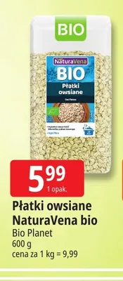 Płatki owsiane NaturaVena bio promocja w Leclerc
