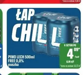 Piwo bezalkoholowe Lech Free promocja w Tomi Markt
