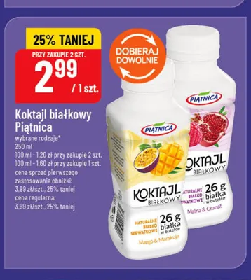 Koktajl białkowy mango i marakuja Piątnica promocja w POLOmarket