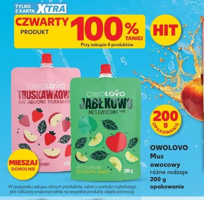 Mus owocowy OWOLOVO Truskawkowo promocja w Kaufland