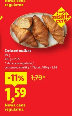 Croissant maślany promocja w Lidl