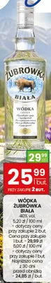 Wódka Żubrówka Biała promocja w Twój Market