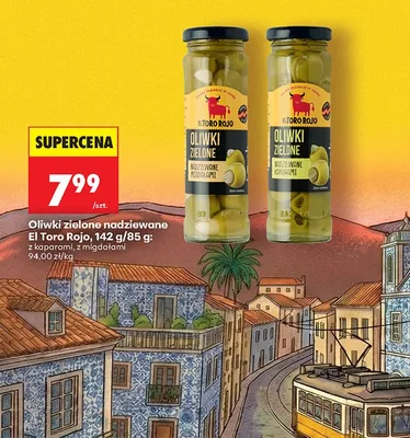 Oliwki zielone nadziewane z kaparami lub z migdałami promocja w Biedronka