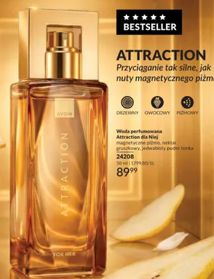 Woda perfumowana Avon Attraction dla Niej promocja w AVON