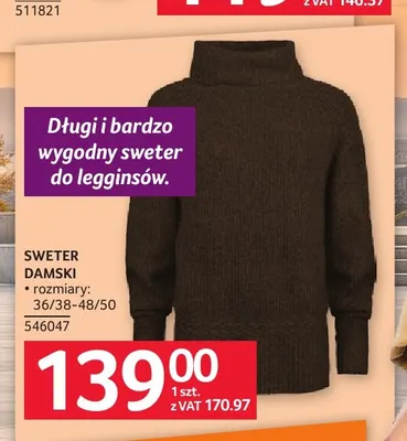 Sweter damski promocja w Selgros
