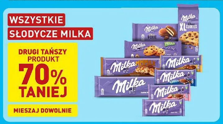 Słodycze Milka promocja w Aldi