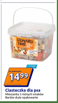 Ciasteczka dla psa mieszanka 3 różnych smaków Reward Time promocja w Action