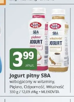Jogurt pitny SBA Mlekovita promocja w Marketvita