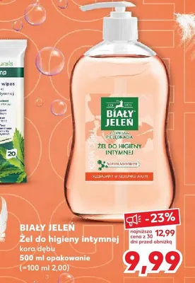 Żel do higieny intymnej Biały Jeleń kora dębu promocja w Kaufland