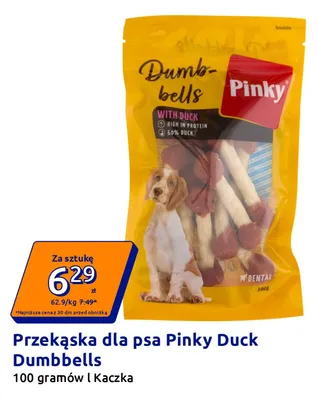 Przekąska dla psa Pinky Duck Dumbbells kaczka promocja w Action