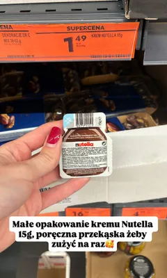 Krem Nutella 15 g promocja w Biedronka