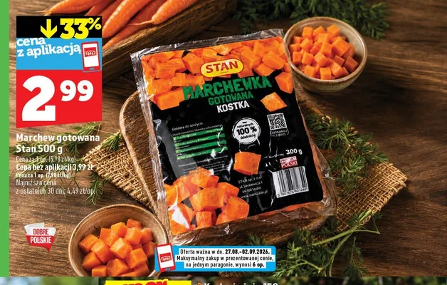 Marchew gotowana Stan promocja w TOPAZ