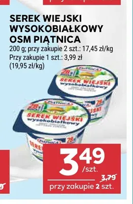 Serek wiejski wysokobiałkowy Piątnica promocja w Stokrotka