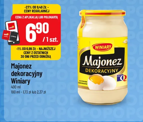 Majonez dekoracyjny Winiary promocja w POLOmarket